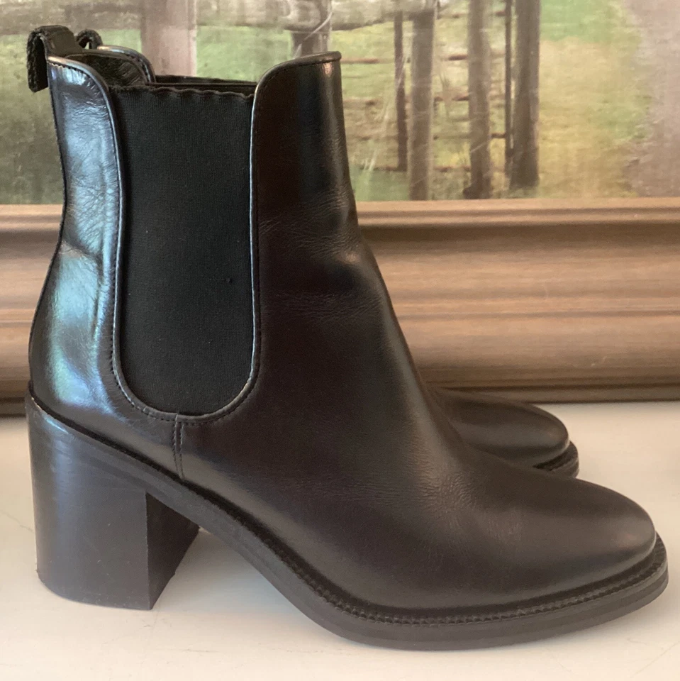 Minelli Paris Black Leather Boots - Image 3 of 4