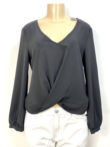 Gabrielle Union New York & Co Collab Twist Front Top - Sz Small SC23 - Picture 2 of 9