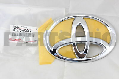 9097502067 Genuine Toyota EMBLEM, RADIATOR GRILLE (OR FRONT PANEL