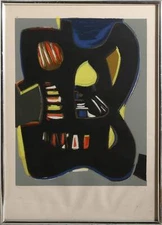 Victor Rosado, Abstract Composition, Screenprint, signed and numbered in pencil