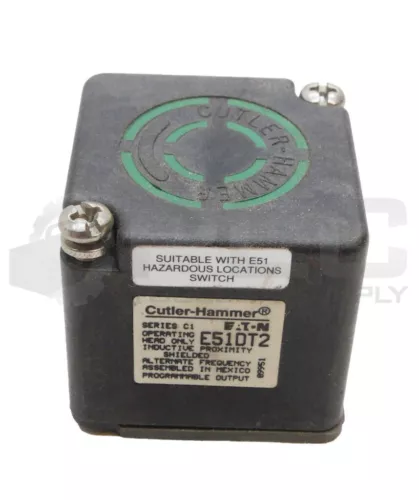 NEW CUTLER HAMMER E51DT2 /C1 INDUCTIVE PROXIMITY SENSOR HEAD