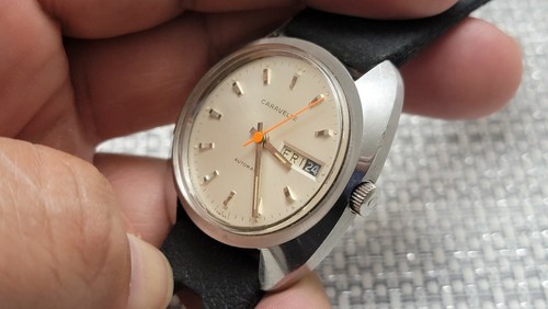 Vintage Caravelle Stainless Steel Day/Date Automatic Men's Watch - Picture 4 of 10