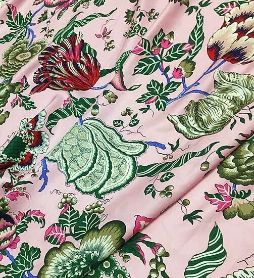 Camicia abito sciarpa designer Tory Burch HAPPY TIMES 100% pura seta tessuto twill