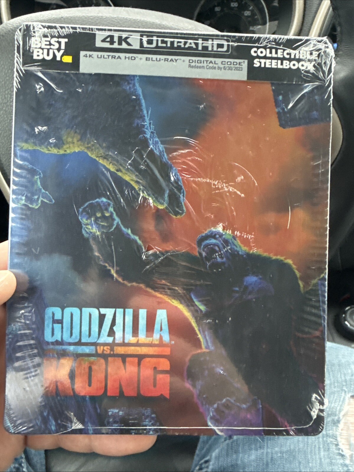 Godzilla vs Kong 4K Blu-ray Steelbook Edition Brand New Digital