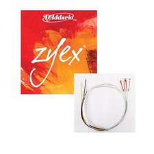 100 Authentic Addario Zyex Violin String Set 4/4 E Ball Medium tension