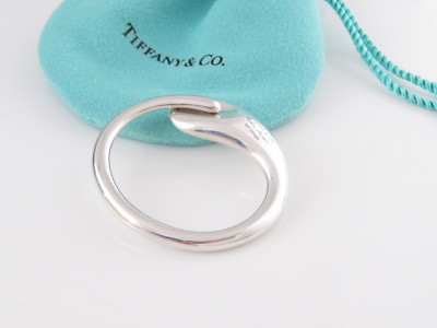 Tiffany & Co Silver NEW Eternal Circle Key Ring Keychain Key Chain 