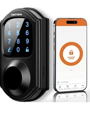 Elemake Smart DoorLock with Keyless Entry DoorLock Deadbolt(silver)