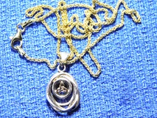 Keith Jack Sterling Silver Celtic Cradle of Life 10KT Trinity Knot Pendant
