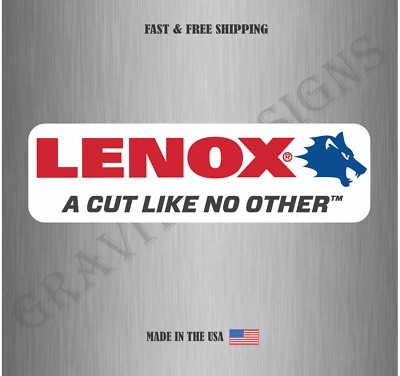 Lenox Tools Tool Box Garage Car Truck Bumper Vinyl Sticker Decal Water Resistant