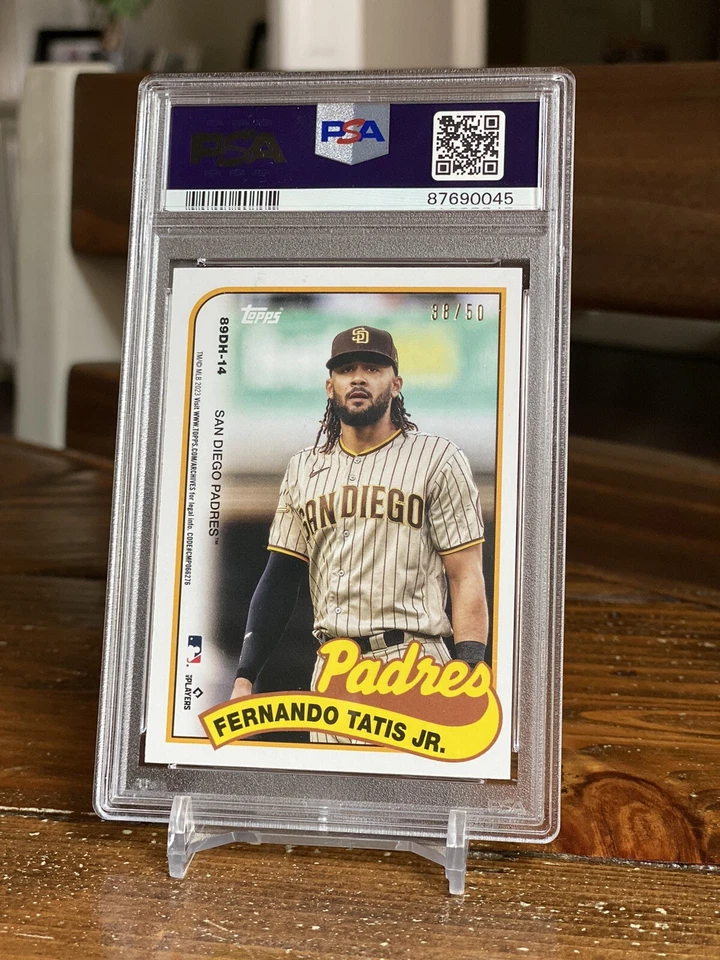 1989 Juan Soto Fernando Tatis Jr Gold Refractor /50 PSA 8 POP 1 2023 Archives - Image 2 of 2