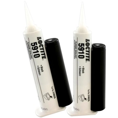 2X LOCTITE 5910 silicone sealant sealant black 50ml-55°C to +200°C
