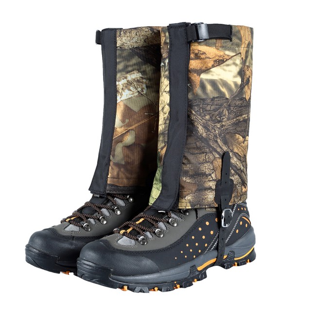 2 Pair Waterproof Leg Gaiters Boot Shoe Cover Walking Outdoor Legging