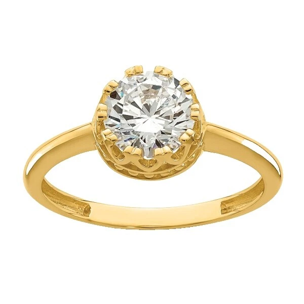 Chapado en Oro Amarillo Anillos de moda Piedra de belleza