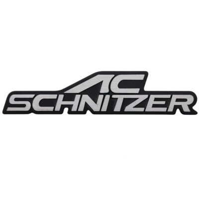 AC SCHNITZER   Aluminum logo badge replacement 160mm(6.29'') x36mm(1.41'' )