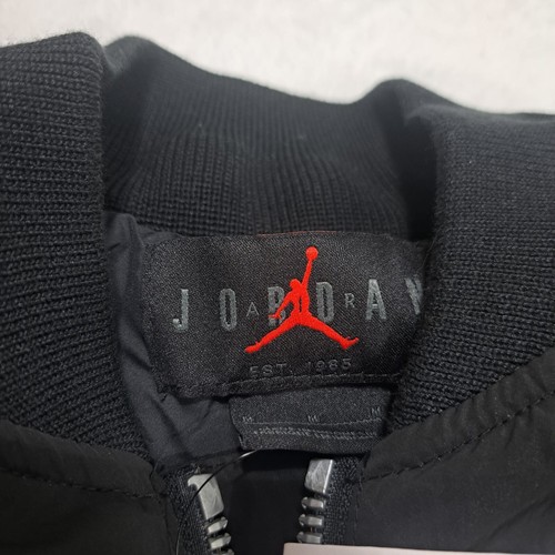 NUEVO CON ETIQUETAS Chaqueta Nike Jordan Renegade Hombres Talla Mediana Negra FB7316-010 Bombardero $250 - Imagen 11 de 12