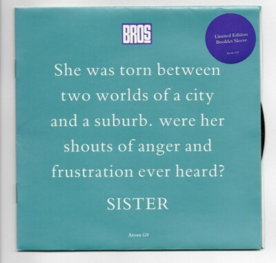 BROS SISTER (REMIX) ORIGINAL SINGLE FROM UK + LIMITED EDITION BOOKLET SLEEVE