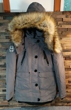 Noize Grey Fur Trimmed Hooded Winter Ski Snowboard Parka Women's Xs