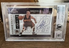 🔥2009 Playoff Contenders #106 STEPHEN CURRY BGS Auth Perfect 10 Auto 5 rings?🔥