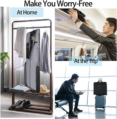 Garment Bags Large Suit Travel Bag for Men Women with Shoulder Strap Carry On - Picture 6 of 6