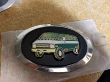 Vintage Plymouth Van Enamel Belt Buckle Custom Dodge - Never Used