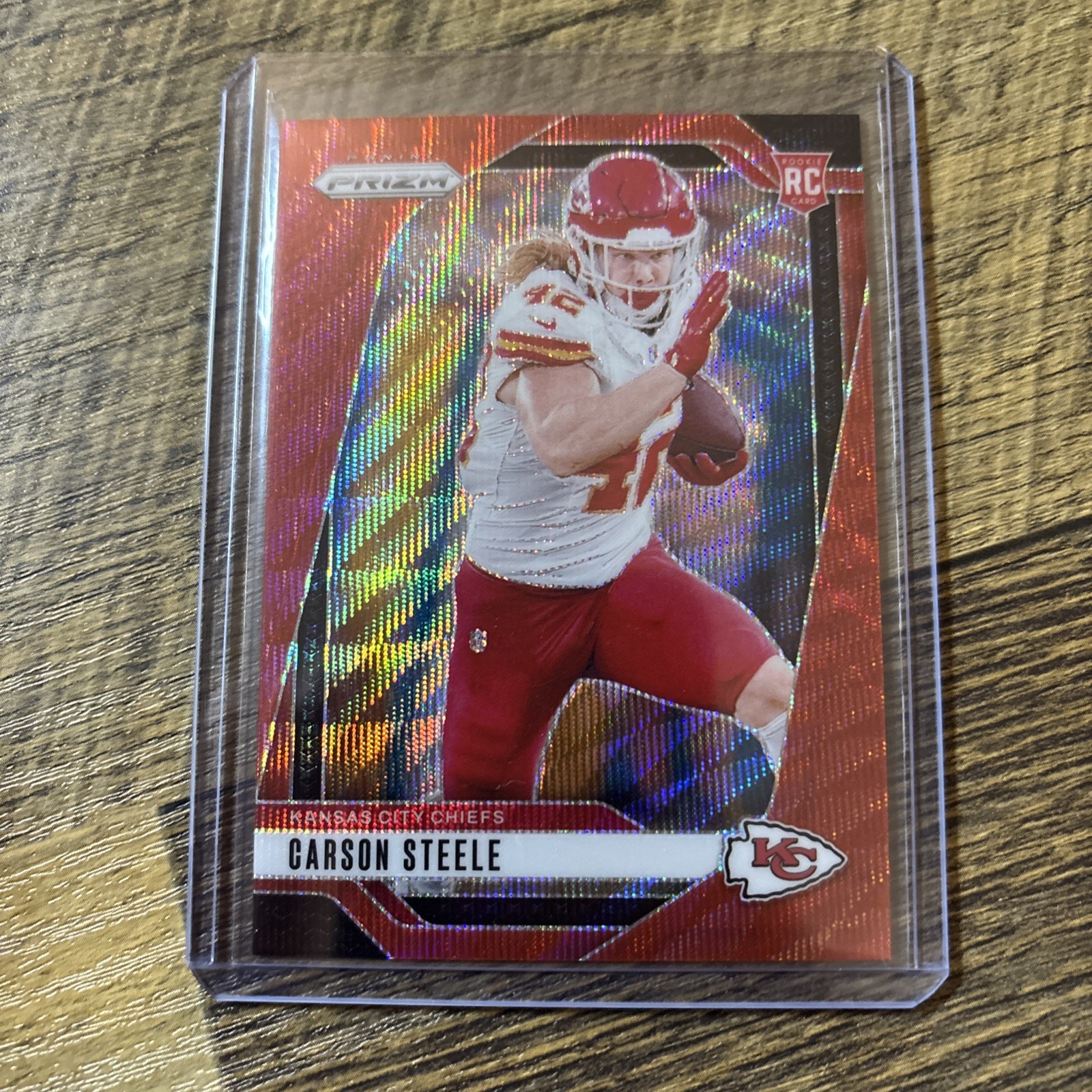 2024 Panini Prizm Red Wave Rookie COLOR MATCH /149 Carson Steele #377