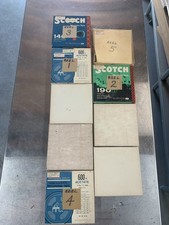 Vintage 5  Magnetic Recording Tapes  Lot of 9-Used-Scotch  Unmarked Brands