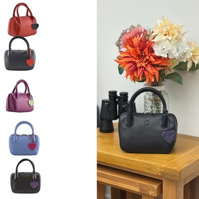 Mala Leder Mini Handtasche mit Herzdetail - Leder