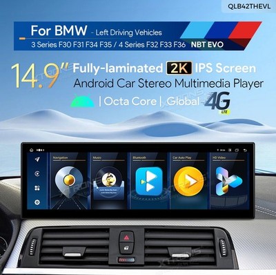 XTRONS AUTORADIO GPS 14,9'' BMW F30 F31 F34 F32 F33 F36 NBT Android 14 WI-FI 4G