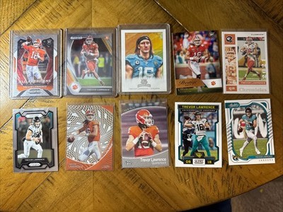 Trevor Lawrence lot of 10 Cards Including Rookies 2021-23   Listed Below  MT 