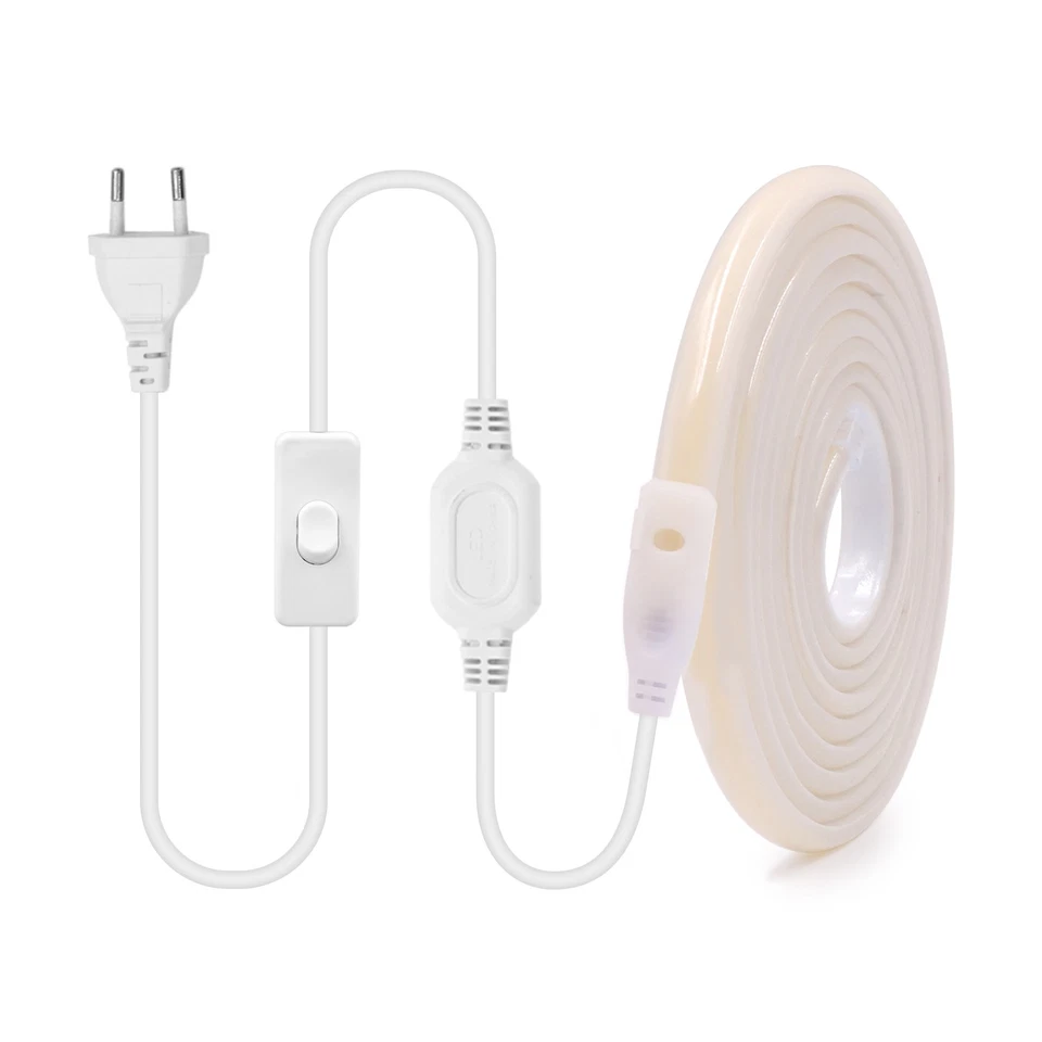 230V Neon COB LED Streifen Stripe Lichtschlauch Lichterkette Wasserdicht Dimmbar - Bild 3 von 4