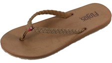 Flojos Women's Harper Sandal, Tan, 9 M US