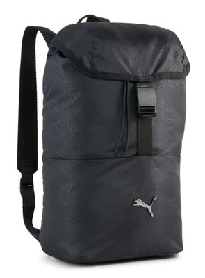 PUMA Pop Small Backpack Rucksack Rucksack Puma Black - Puma Script AOP schwarz