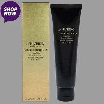 Shiseido Future Solution LX Extra Rich Cleansing Foam 4.7 oz Cleanser 125ml New