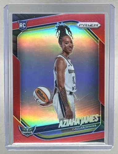 Aziaha James 2025 Panini WNBA Prizm #141 Red Rookie RC /299
