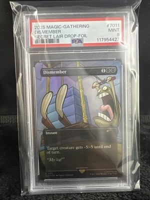 Dismember 7011 Rainbow Foil MTG Secret Lair Drop Foil PSA 10