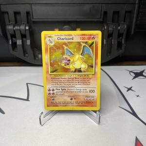 1999 Pokémon Base Set Charizard 4/102 Heavily Played/Moderately Played 🔥