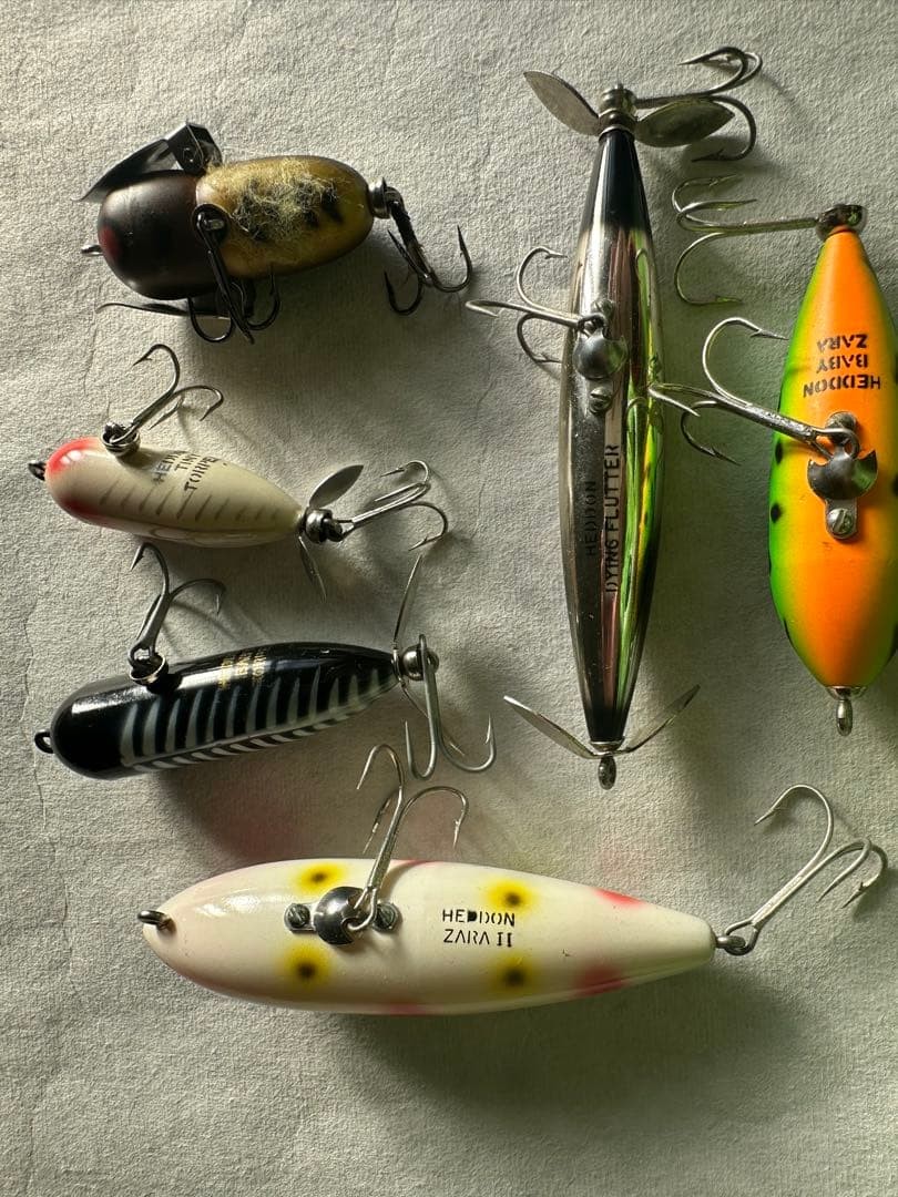 Doraku Heddon ZEAL Old Lure Set in Original Box Fish Fishing Bait Used - Image 7