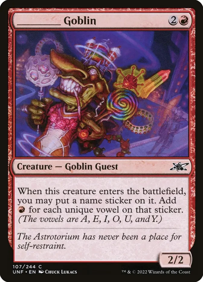 _____ Goblin 107 Magic: The Gathering MTG Unfinity Regular Common NM