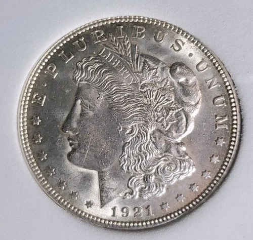 1921-P Morgan Silver Dollar PC!!MS65 Blast White