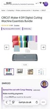 Cricut Maker 4 Digital Die Cutter DIY Cutting Machine Essentials Bundle