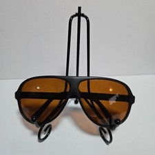 Vintage BluBlocker Original Aviator Sunglasses Black/Amber Lens Hi Definition