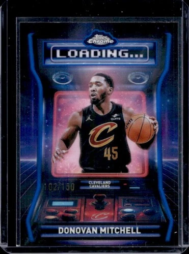 2025 Topps Chrome Donovan Mitchell Refractors Blue (RAW)