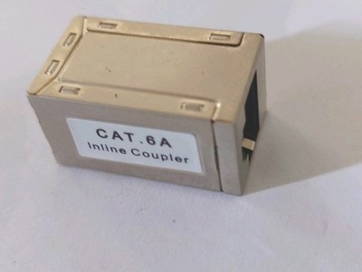 Inline Coupler CAT.6 A Lan Kabel Verlängerung Adapter Abgeschirmt 