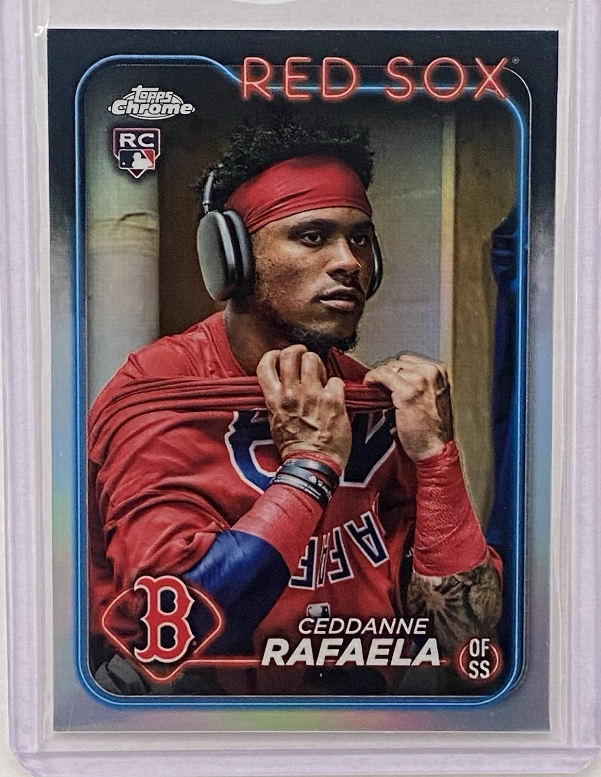 2024 Topps Chrome - Image Variation Ceddanne Rafaela #118 Wearing Headphones