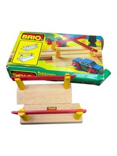 Brio LEVEL CROSSING BARRIERS 33359 WITH ORIGINAL BOX / Wooden Railway 1980s