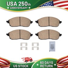 Front Premium Ceramic Brake Pads for 2021-2024 Jeep Grand Cherokee L