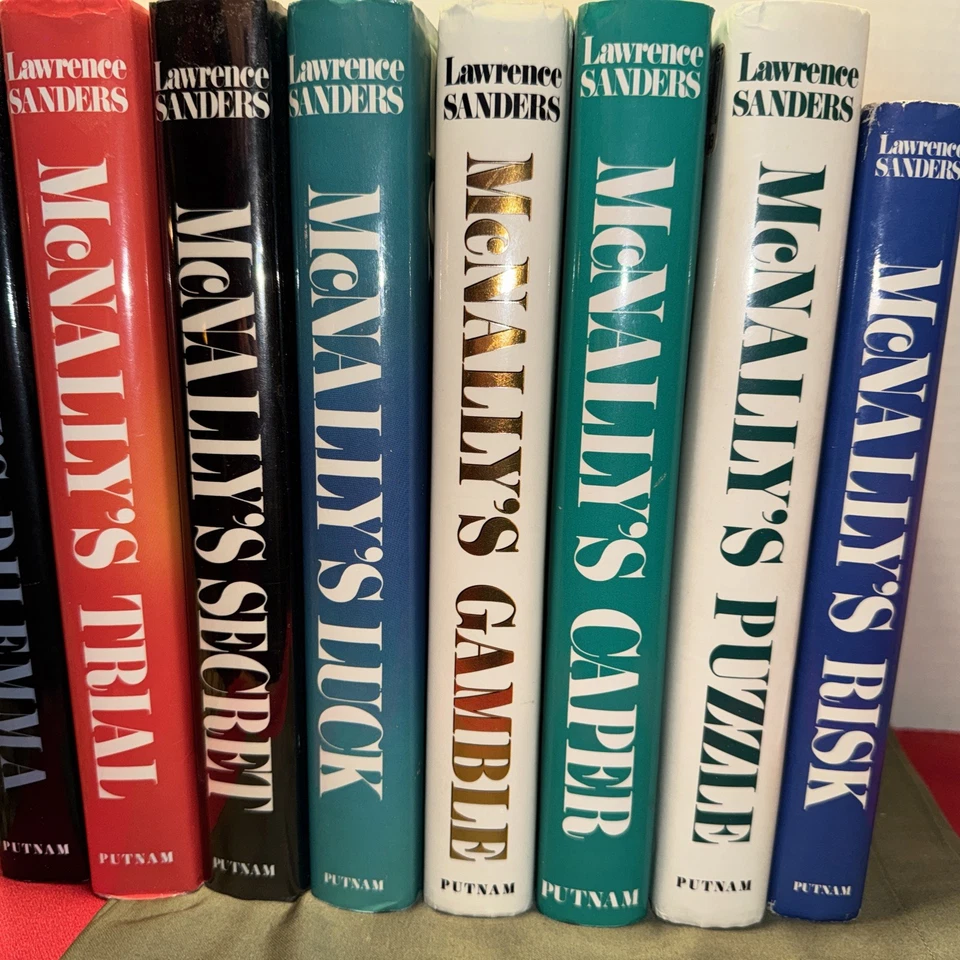 Lot of 7 Lawrence Sanders Archy McNally Books HC 1st Edition w/ Dust Jackets VG - Image 3 of 4