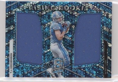 2019 Spectra Rising Rookie Materials Neon Blue Prizm 52/75 TJ Hockenson RC 0g4