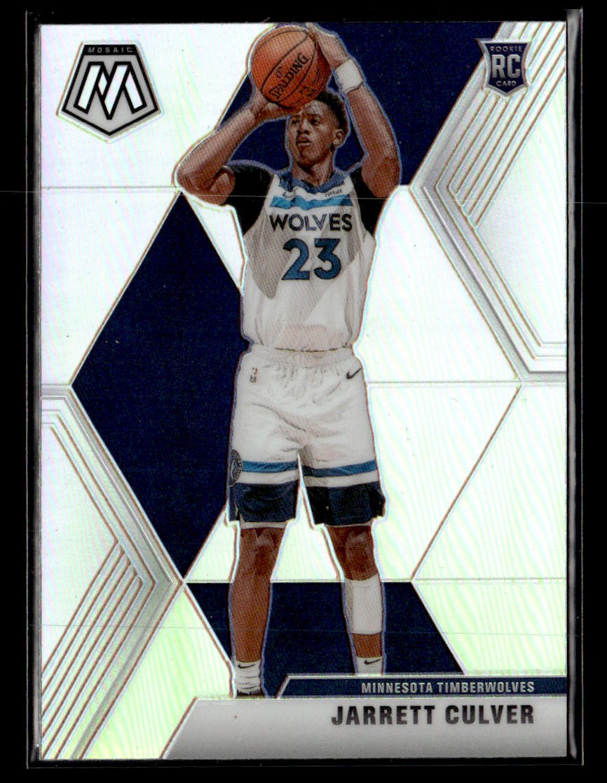 2019-20 Panini Mosaic #201 Jarrett Culver Silver Prizm Rookie card