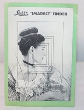 Leica E. Leitz N.Y. Imarect Finder Original Instructions From 1951 Complete